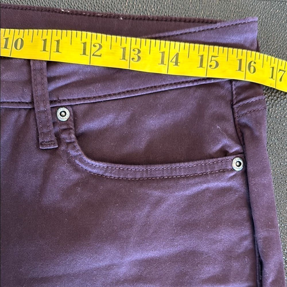 NYDJ Purple/Burgundy Flare Jeans Stretch Denim size 10 - Picture 4 of 8